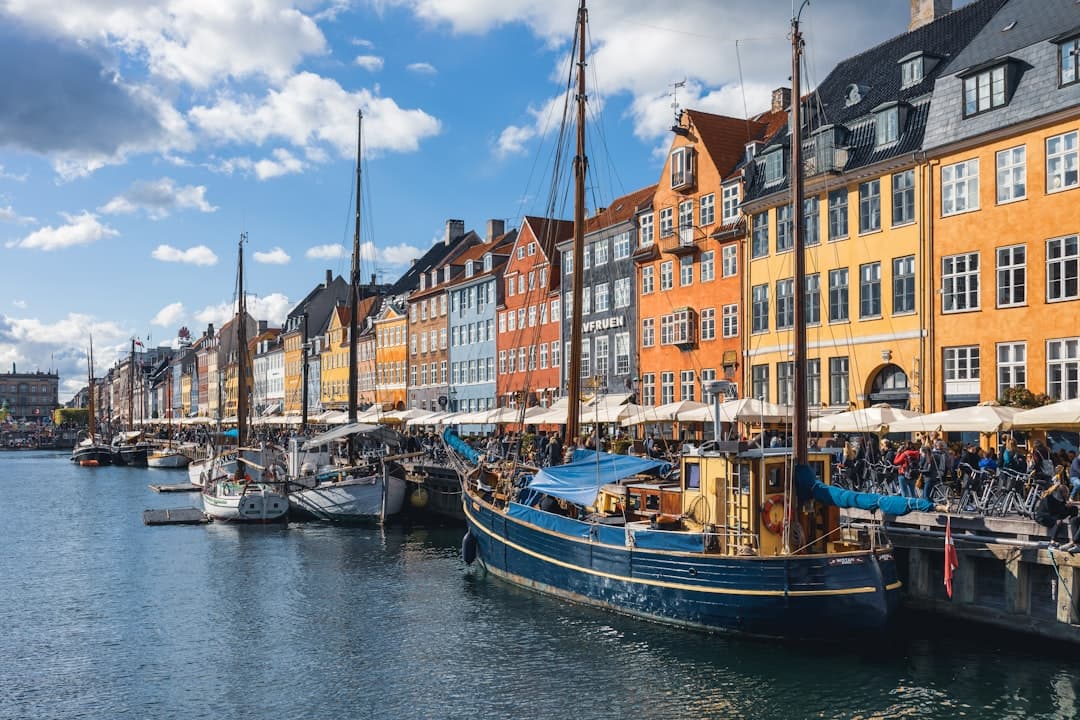 Copenhagen skyline and cityscape - Popular travel destination in Denmark, Europe